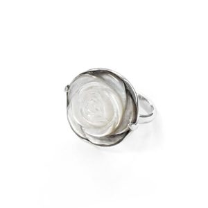 Products: Nick Von K - Mother of Pearl Rose Ring - Florafauna