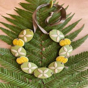 Products: Tania Tupu Kowhai Citrus Necklace - Florafauna