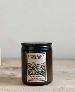 Little Batch Wax Candle - Peony and Peach