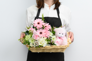 Arranged Flowers: It's a Girl - Botany Downs Florist & East Auckland same day delivery flowers Howick Florist