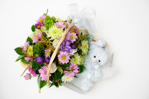 Arranged Flowers: Florist Choice flowers for a baby boy - Botany Downs Florist & East Auckland same day delivery flowers Howick Florist