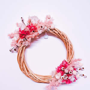 Festive Flowers: Pink Pop Wreath