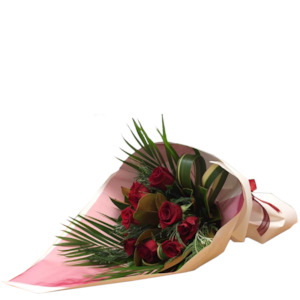 Valentines Wednesday 14th February: Valentines Dozen Red Rose Bouquet
