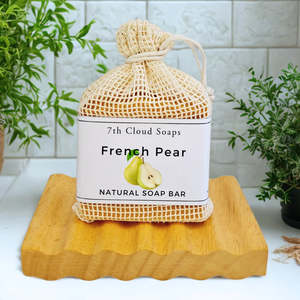 7th Cloud Soaps Natural Luxury: French Pear Soap | Natural Soap for Sensitive Skin