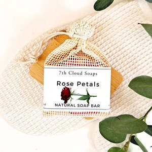 7th Cloud Soaps Natural Luxury: Rose Petals Soap | Natural Soap | For Sensitive Skin *BEST SELLER*