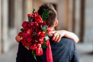 Bridal Bouquet Red & Romance