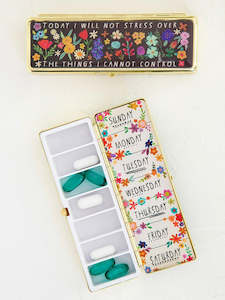 Natural Life Daily Pill Box Today I Will Not Stress 038
