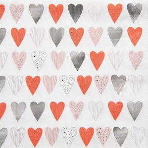 General: Räder - Hearts - Cocktail Napkin