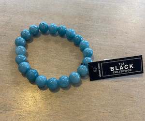 Archer House Genuine Agate Stone Bracelet Aqua 116