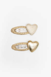Antler Bambino Heart Clip Set