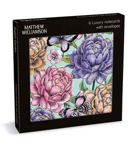 Museums & Galleries - English Garden Matthew Williamson 6 Pkt - Sq Luxury Noteca&hellip;