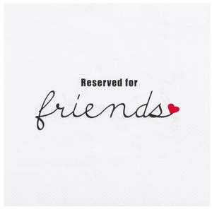 Food Treats: Räder - Reserved For Friends - Luncheon Napkin 17955