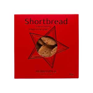 Food Treats: Herb and Spice Butter Shortbread Biscuits 105g Star Box