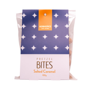 Herb and Spice Mill Pretzel Bites – Salted Caramel 100g