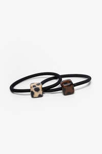 Antler Cheetah Cube Hair Tie Set CCS