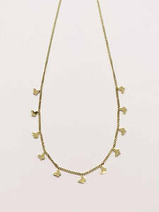 Some Gold Coloured Butterfly Chain Necklace 146