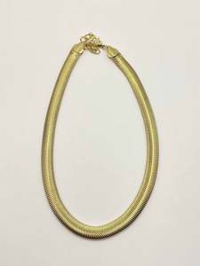 Jewellery: Some Thick Gold Snake Necklace 133