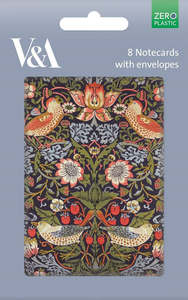 Museums & Galleries - Strawberry Thief 8 Pkt - Notecards 166