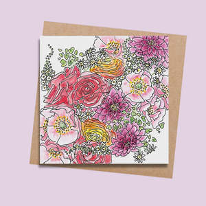 Rara and Ribbon RR41 Vintage Burst Card