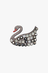 Antler Swan Hair Clip