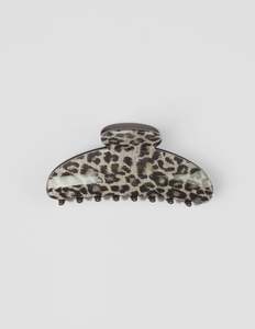 Hair Accessories: Stella and Gemma Hair Claw Grey Leopard 7922