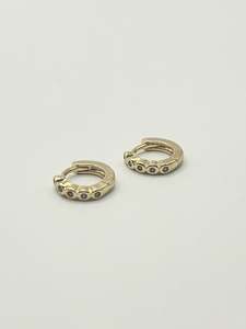 Some Multi Gold Coloured Huggie Earrings 1001