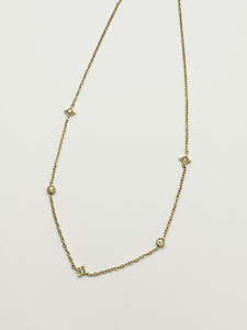 Some Stainless Steel Tiny Kite Gold Coloured Necklace 177