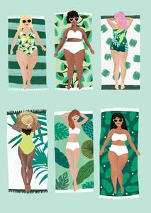 Garden of Eve Relaxing in the Sun Card 006b