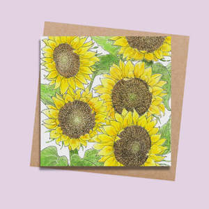 Rara and Ribbon Sunflowers Card 42