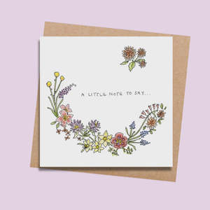 Rara and Ribbon A Little Note to Say Card RR02