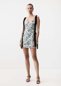 Gwen Dress in Blue Floral