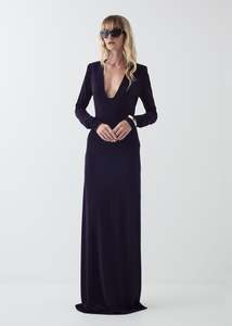 Maxwell Dress in Aubergine
