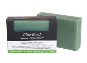 Blue Earth Soaps: Blue Earth Olive, Avocado & Lime Soap 85g