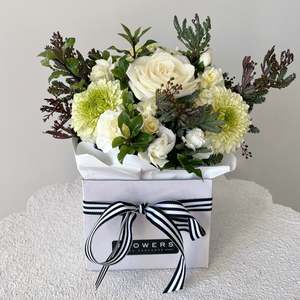 White Blooms In A Box
