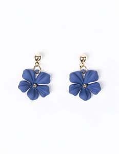 Top Sellers: Dangly Flower Earrings | Blue