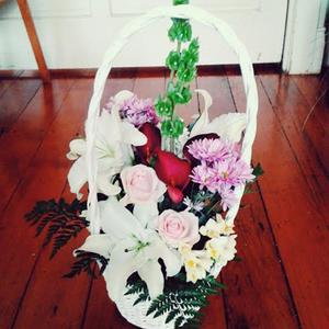 Products: Traditional Flower Basket - Flourish Floral Designs
