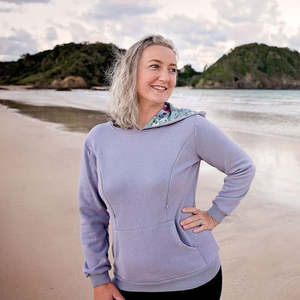Pebble Grey Breastfeeding Hoodie