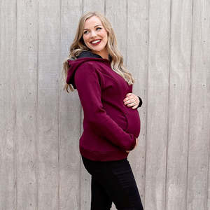 Flourish Range: Maroon Breastfeeding Hoodie