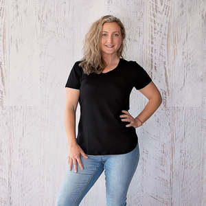 Flourish Range: Ellie Tee - Black