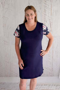 Pastel Bouquet Floral Sleeve Breastfeeding Dress