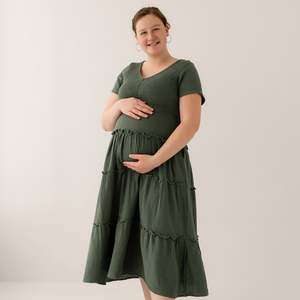 Flourish Range: The Green Bella Tiered Dress