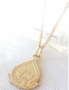 Lotus New Beginnings Necklace - Gold