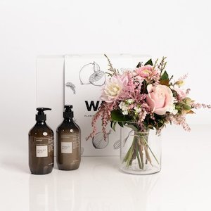 Gifts Baby Gifts: Blush Pink Posy Ashley & Co. Body Gift Set