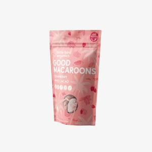Little Bird Organics Good Macaroons Strawberry & White Cacao