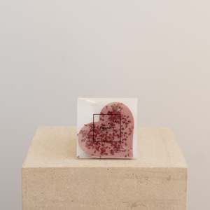 Fruney White Raspberry Chocolate Heart