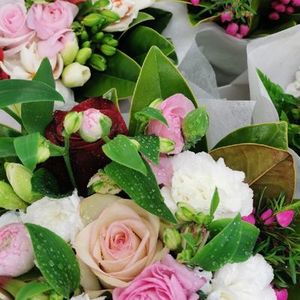 Bouquet: Luscious Pinks & Whites, Bouquet Flowers By Joanne