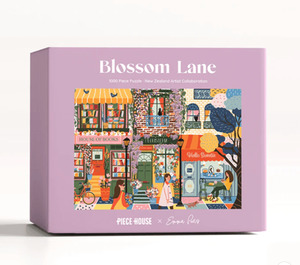 PieceHouse Blossom Lane - 1000 Piece Puzzle, Puzzle Flowers By Joanne
