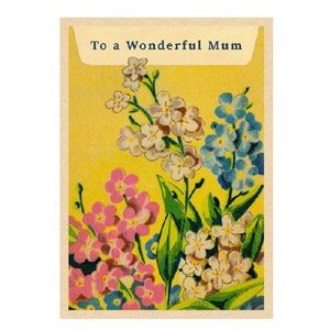 Cards and Books: To A Wonderful Mum - Mother's Day Card, Cards and Books Flowers By Joanne