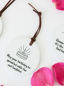 Heartfelt Messages On Ceramics: Tiny treasures   Happy birthday (H)