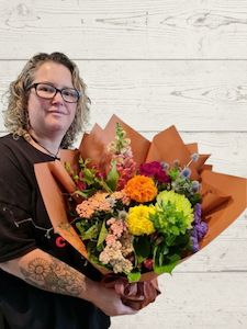 Best Selling Florals: Rainbow Palette posy.